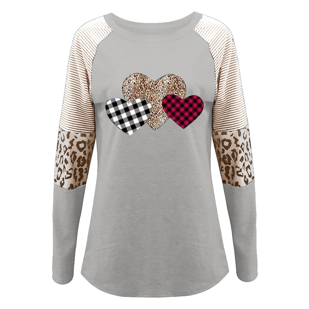 Long sleeve shirt for women with heart-shaped patterns and trendy patterns Lune London