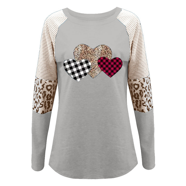 Long sleeve shirt for women with heart-shaped patterns and trendy patterns Lune London