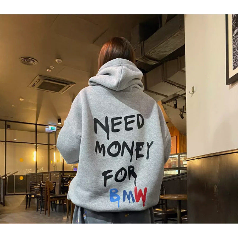 Women Oversized Hoodie with stylish lettering Lune London