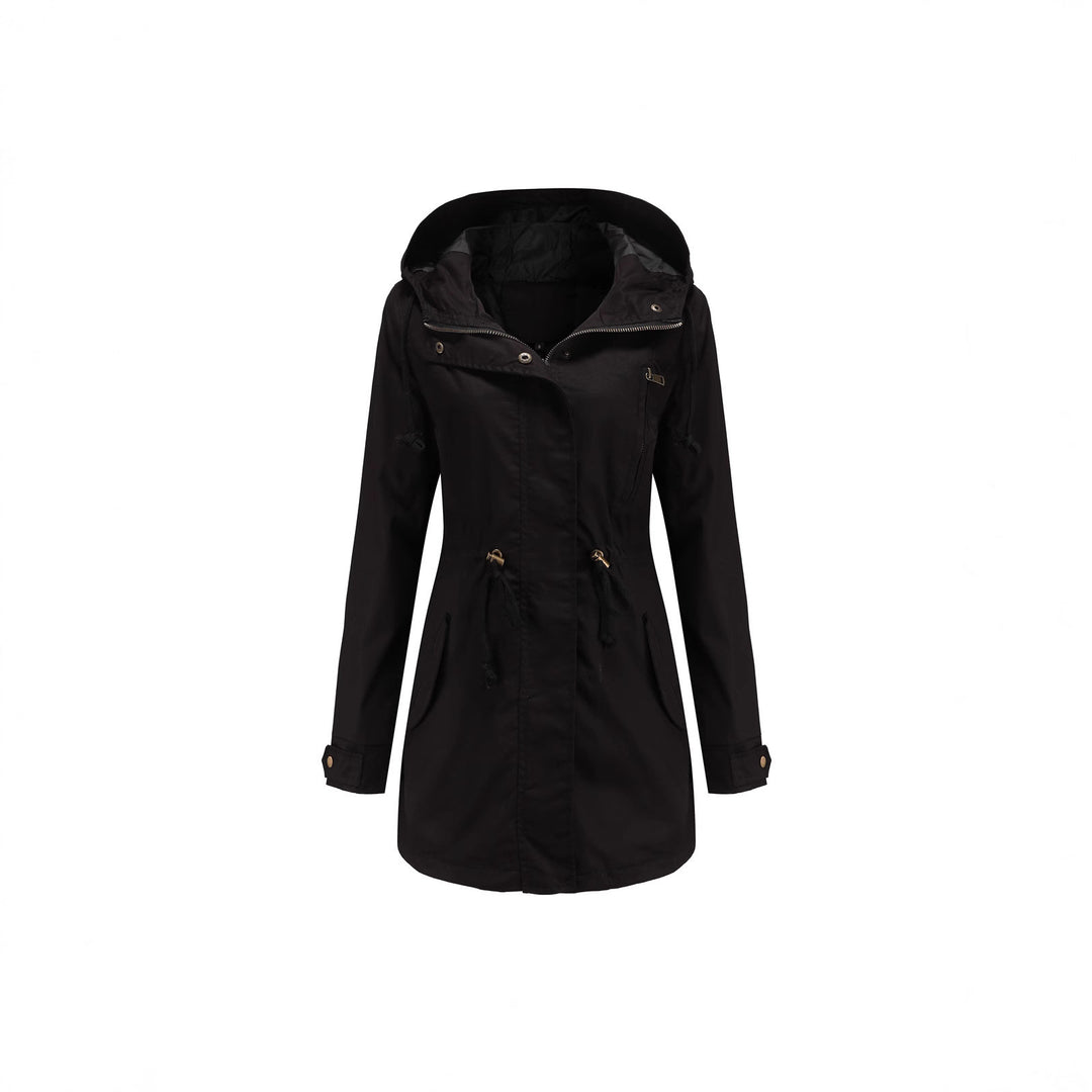 Functional jacket for women with adjustable waist and zipper Lune London