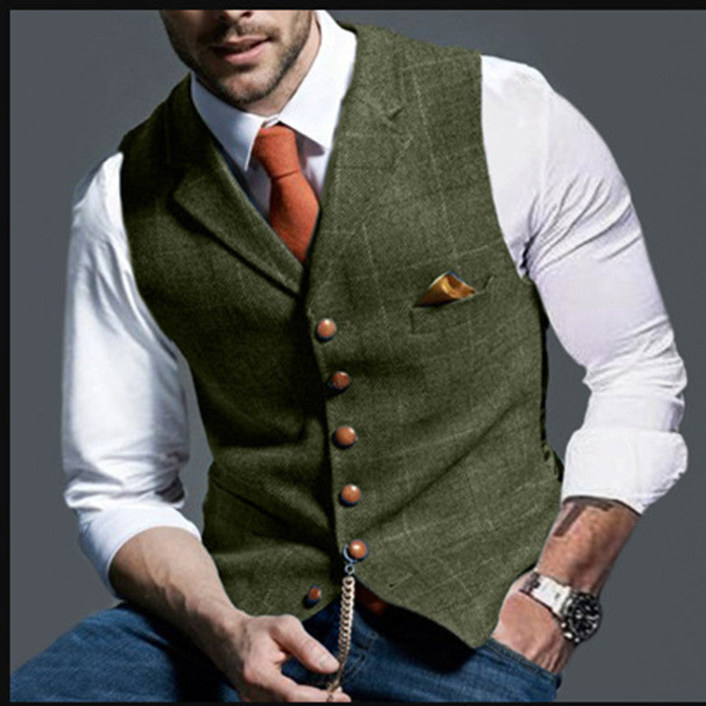 Men's stylish elegant vest in fine fabric Lune London