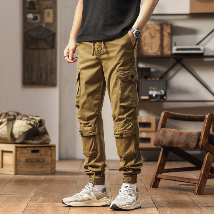 Comfortable cargo pants for men with elastic cuffs Lune London