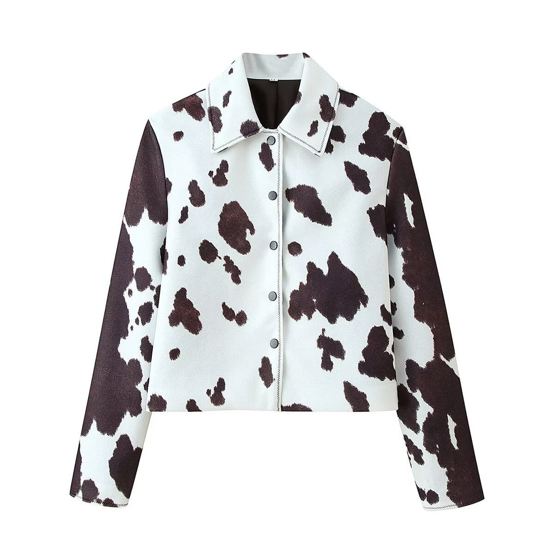 Short women's jacket with Chelsey Lune London pattern