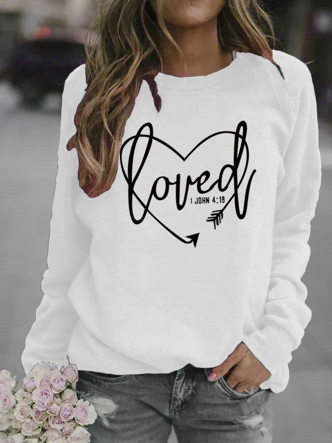 Women’s sweatshirt with inspiring lettering and trendy design Lune London