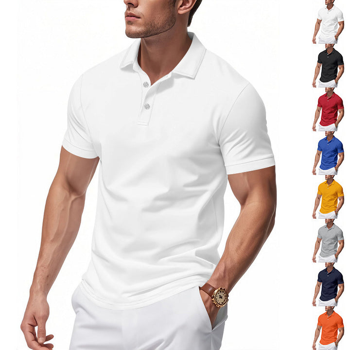 Men's high-quality short sleeve polo with moisture-wicking technology Lune London