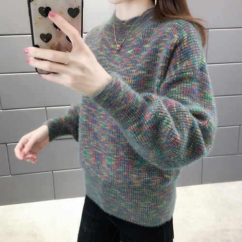 Pull en maille confortable pour femmes avec dégradé coloré Chic & Stil