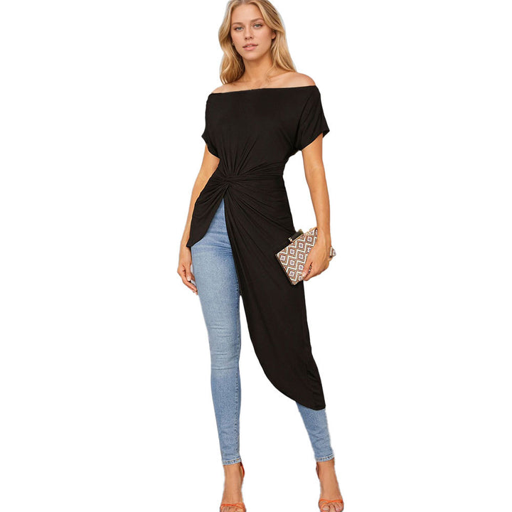 Top asymétrique enveloppant pour femmes Chic & Stil