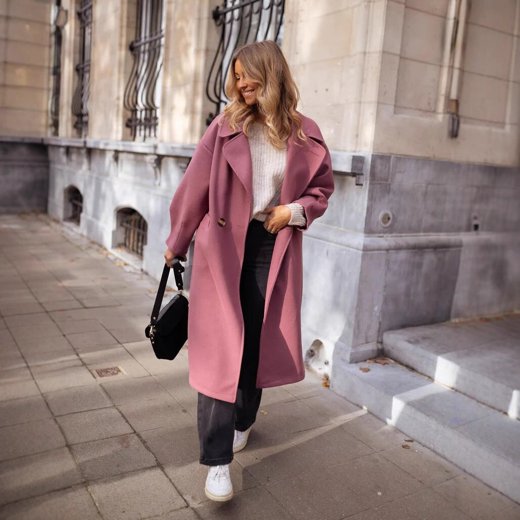Plus size long coat for ladies Lune London