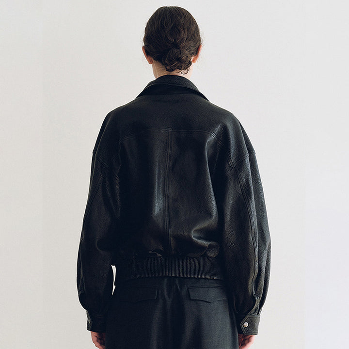 Veste en cuir décontractée à la mode pour femmes avec poches distinctives Chic & Stil