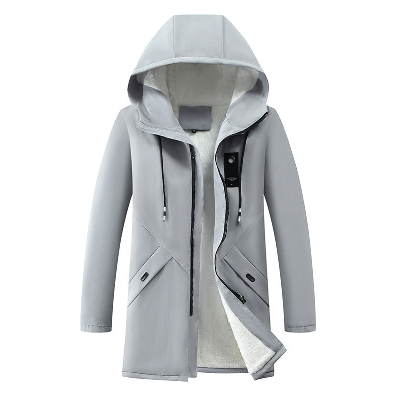 Waterproof transition jacket for men with insulating lining and hood Lune London