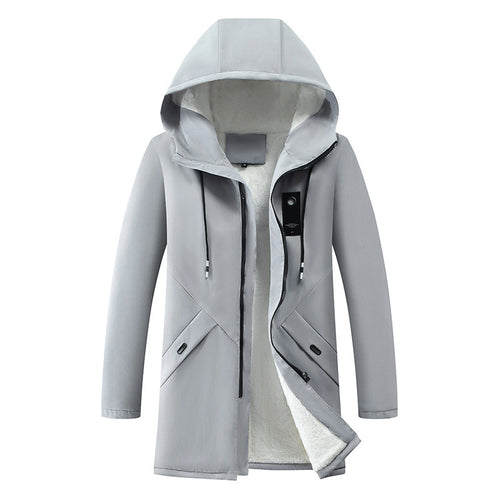 Waterproof transition jacket for men with insulating lining and hood Amarae
