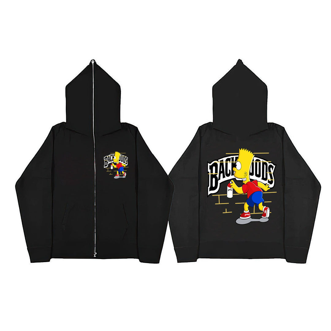 Hooded jacket for women with a unique graphic design Lune London