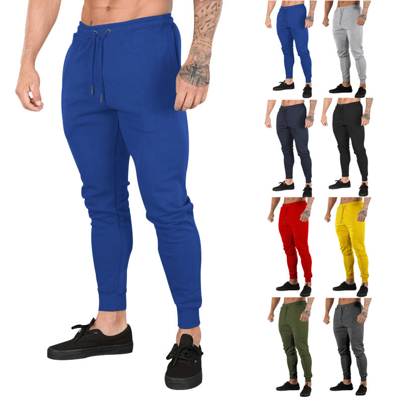 Men's sporty jogger pants with elastic waistband and practical zip pockets Lune London
