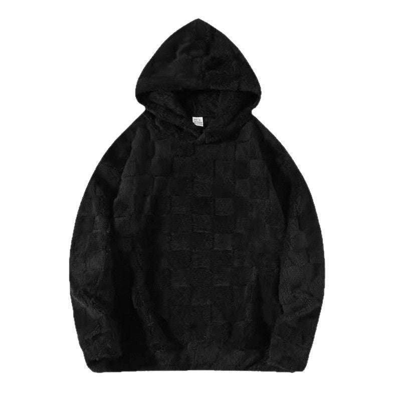 Men's hoodie in comfortable fleece with textured surface Amarae