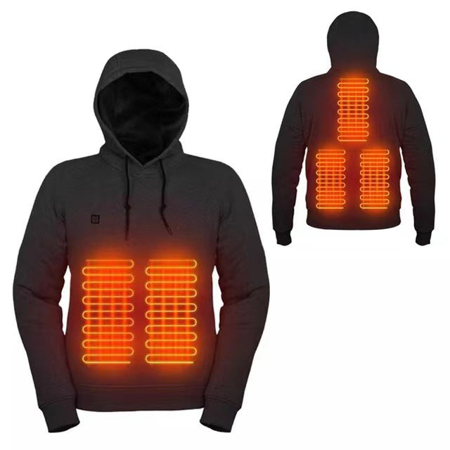 Ladies Heated Hoodie with Innovative LED Heating Elements Chic and Stylish