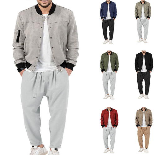 Casual bomber jacket for men with practical pockets Amarae
