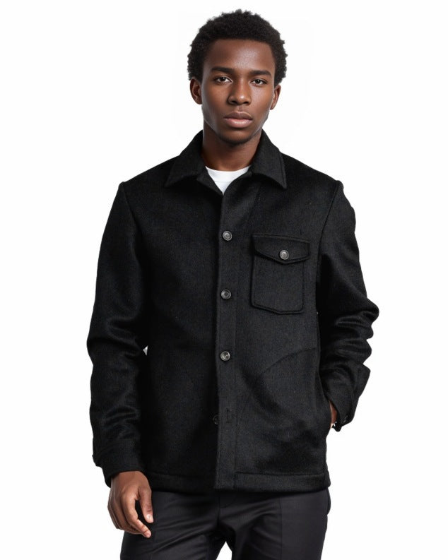 Elegant wool jacket for men with chest pocket and button details Lune London