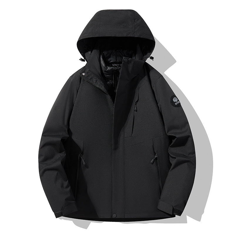 Men's triple combinable functional jacket with detachable quilted vest Amarae