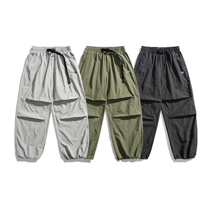 Unisex Lightweight Ripstop Cargo Pants with Multiple Flap Pockets and Elastic Hem Amarae