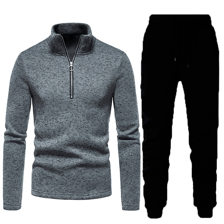 Men's fleece sports tracksuit with zip Lune London