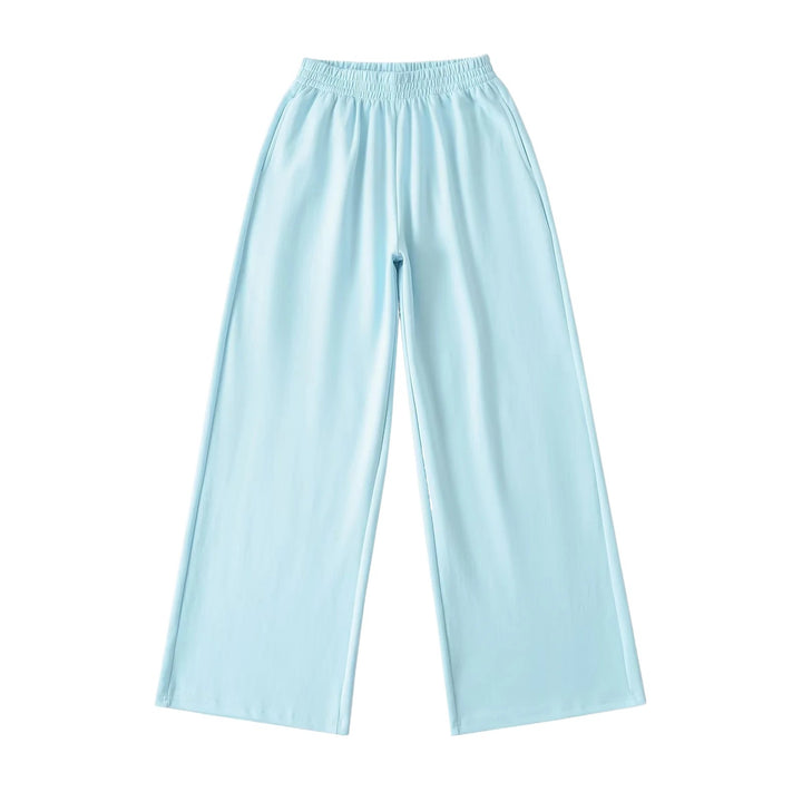 Wide jersey pants for women with elastic waist Lune London