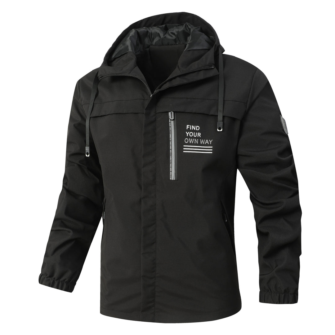 Lightweight men's jacket with adjustable hood Amarae