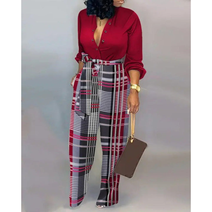 Women's Denim Jumpsuit with Fashionable Patchwork Design and Practical Pockets Lune London
