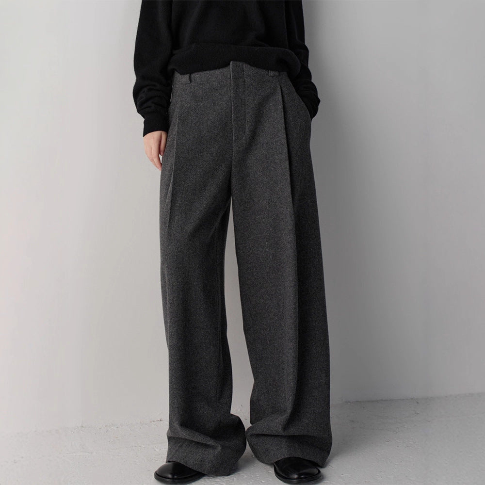 Pantalon en tissu élégant et ample pour femmes Chic & Stil