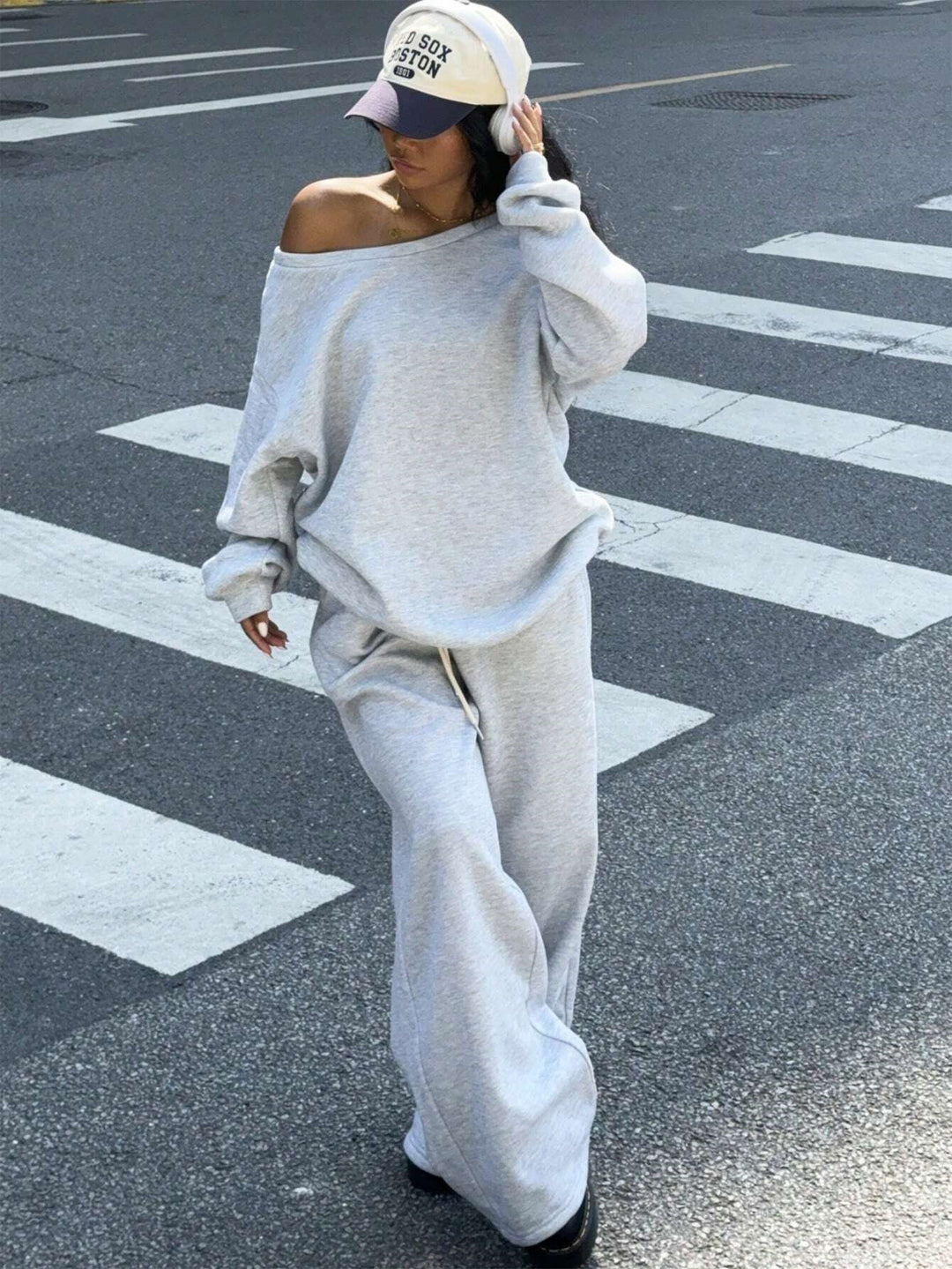 Oversized lounge set for women in cotton with a soft texture Lune London