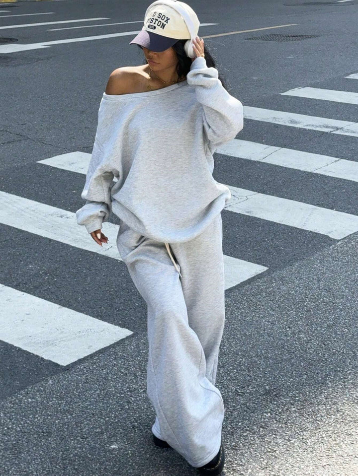 Oversized lounge set for women in cotton with a soft texture Lune London