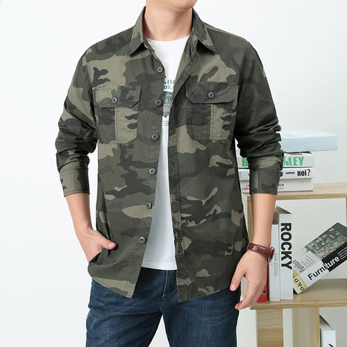 Men's camouflage safety shirt with chest pockets Amarae