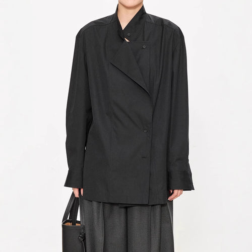 Chemisier blouse asymétrique à la mode pour femmes Chic & Stil
