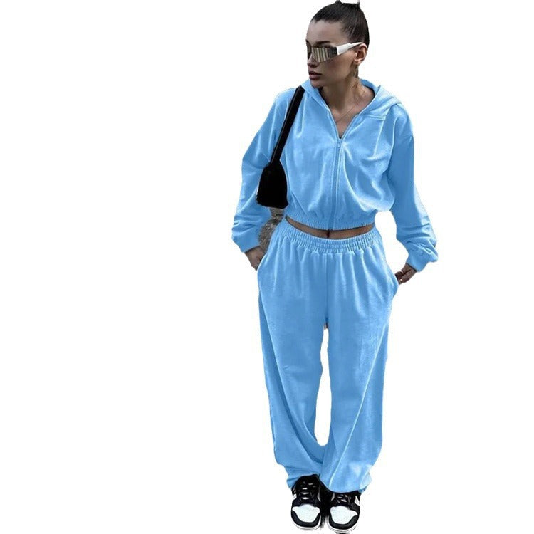 Women's sporty hoodie set with elastic waist and relaxed fit Lune London