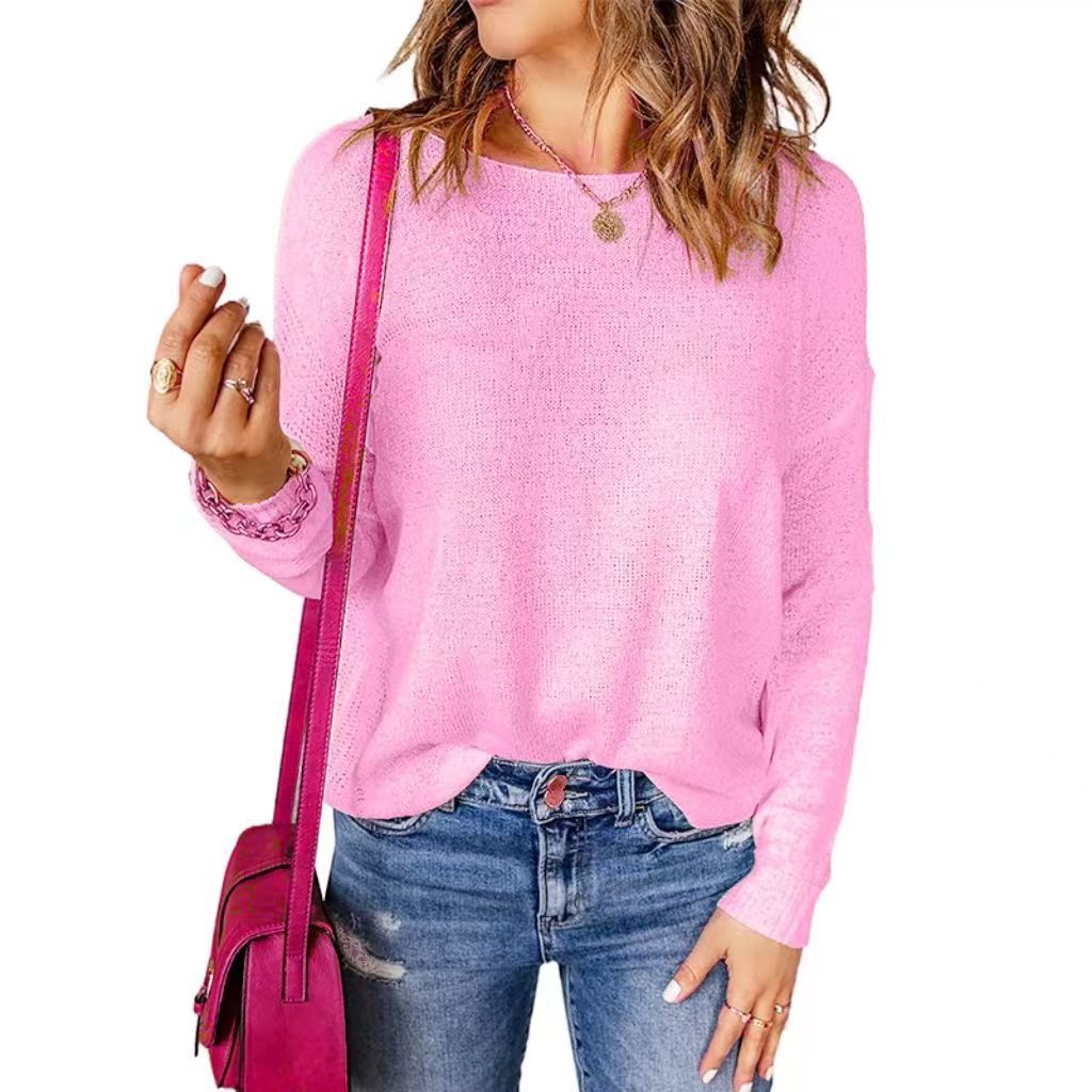 Ladies Casual Sweater with Modern Structured Knit Lune London