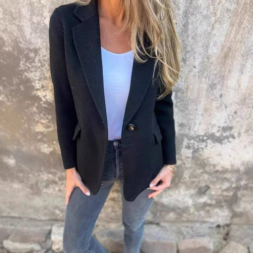 Fashionable women's blazer in soft fabric with elegant details Amarae