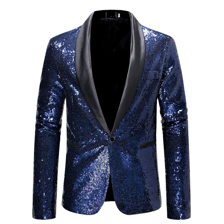 Men's Glamorous Sequin Blazer with Modern Cut Lune London