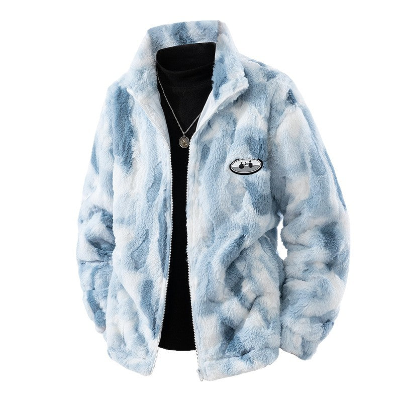 Ladies cozy fleece jacket with high collar Lune London
