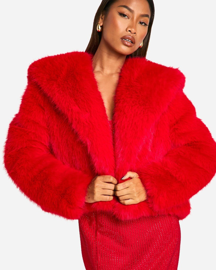Ladies Comfortable Trendy Fur Jacket Lune London