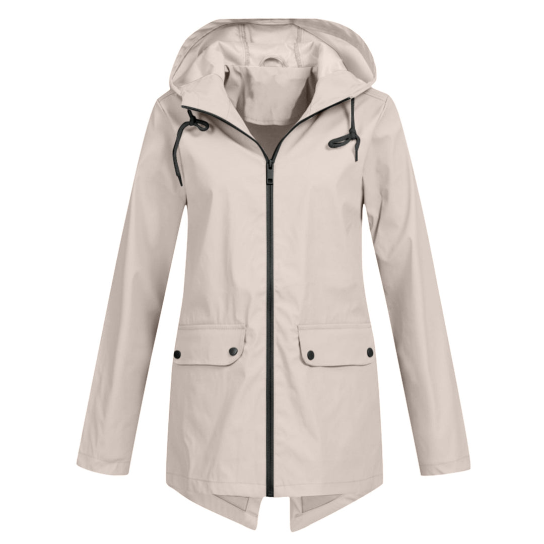 Women's water-resistant transitional jacket with adjustable hood and practical pockets Lune London