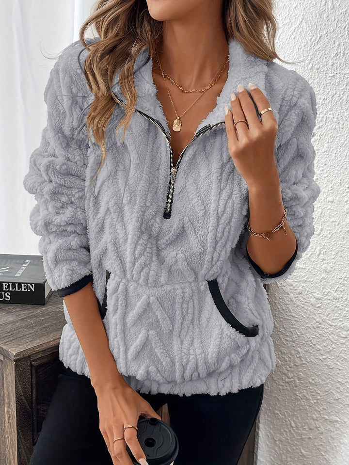 Ladies Mid-Length Fleece Jacket Lune London