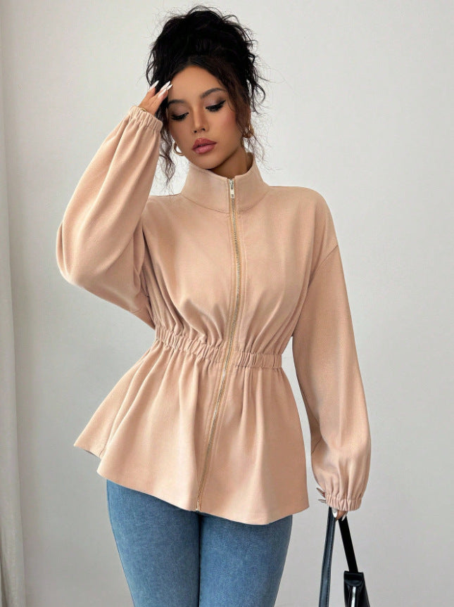 Trendy blouson jacket for women with fitted design Lune London