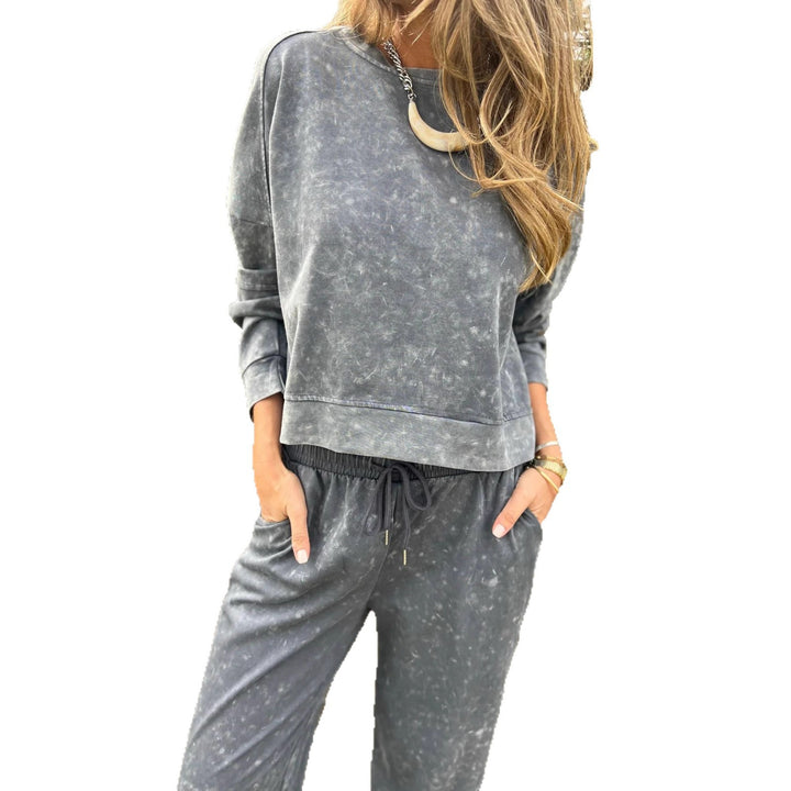Women Casual Sweatshirt and Jogging Pants Set Chic & Stil