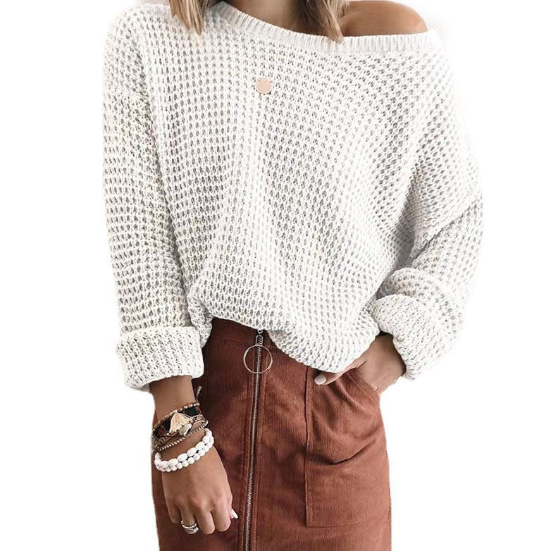 Oversized casual women's knit sweater with a sleeveless design Lune London