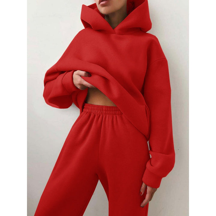 Ensemble de sweat à capuche sportif et de pantalon de jogging Chic & Stil pour femmes