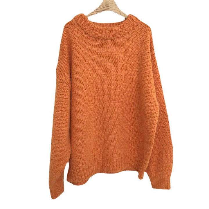 Pull surdimensionné confortable pour femmes en matière tricotée douce Chic & Stil