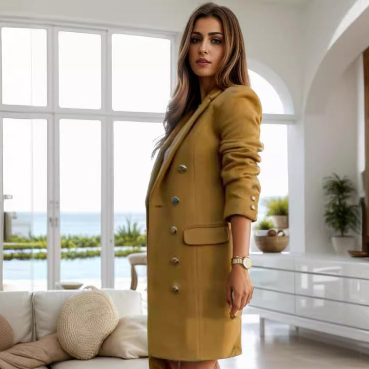 Amarae Double-breasted wool coat for women