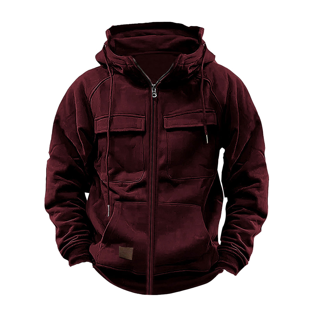Functional jacket for men with hood and large pockets Lune London