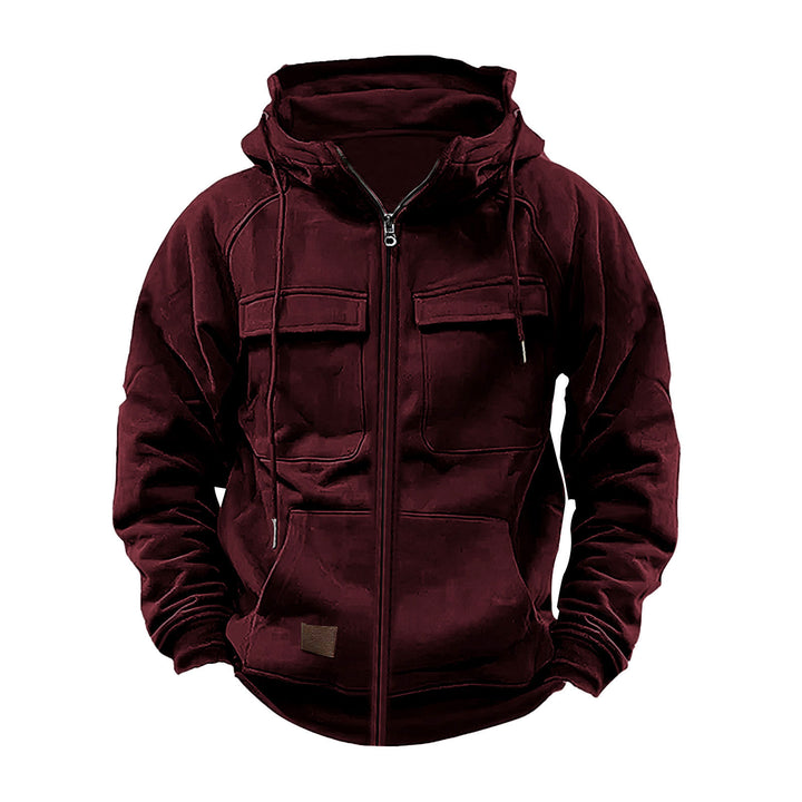 Functional jacket for men with hood and large pockets Lune London