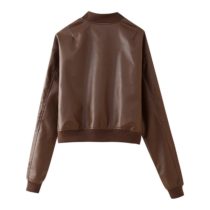 High-quality synthetic leather biker jacket for women Lune London