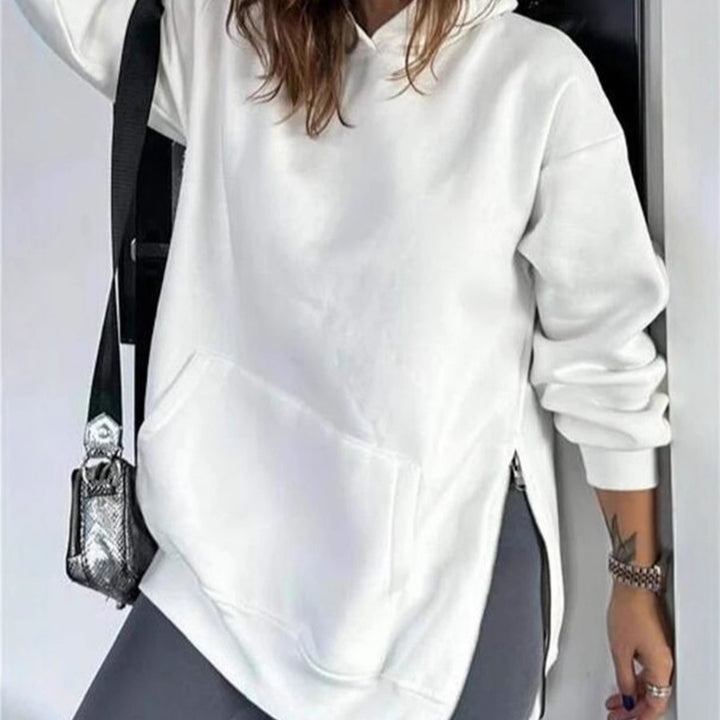 Women's Oversized Hoodie with Side Zips and Universal Fit Lune London